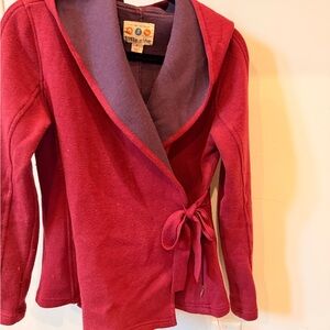 Title Nine Pink Wool Wrap Sweater